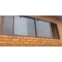 Stacking Opening Three Channel Aluminium Sliding Windows